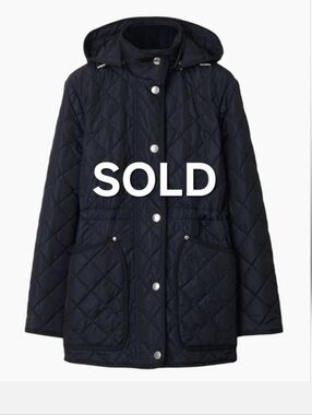 Women's Quilted Black Hooded Jacket